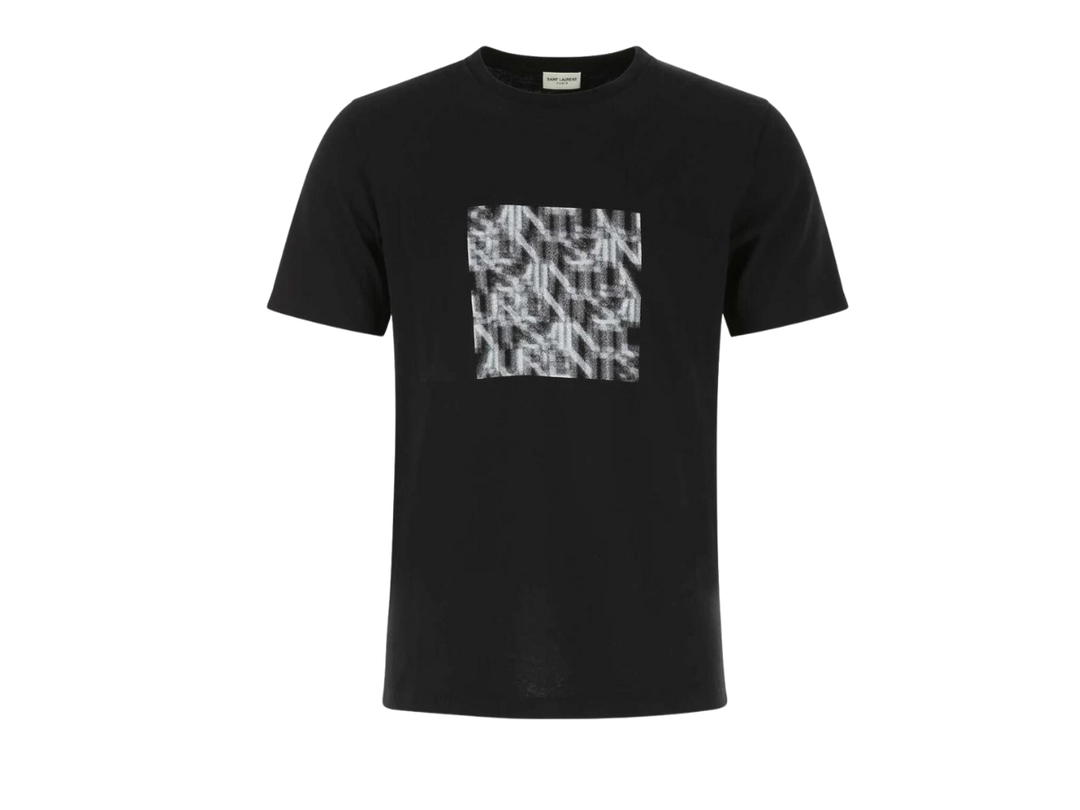 Saint Laurent Saint Laurent Graphic Printed T-Shirt Black
