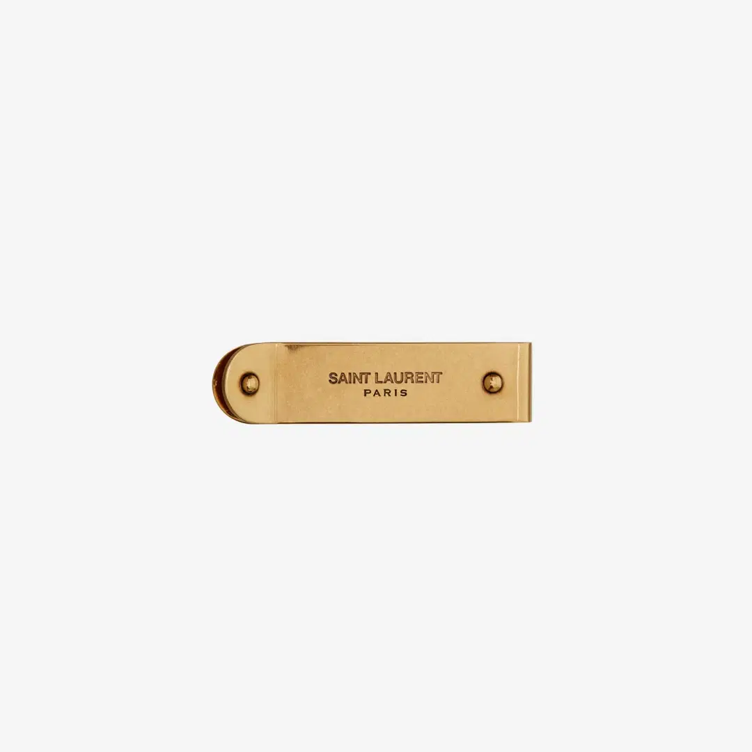 Saint Laurent Saint Laurent ID Money Clip Metal Bronze