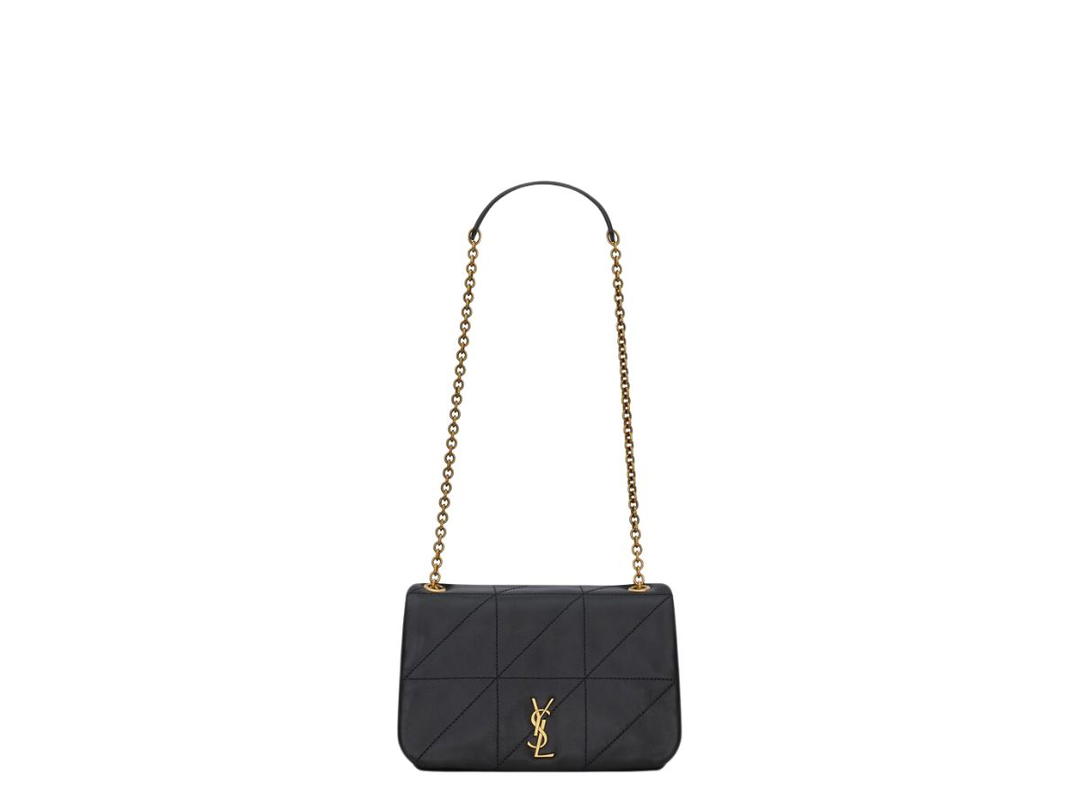 Saint Laurent Saint Laurent Jamie 4.3 Mini Chain Bag In Lambskin With Bronze-Toned Hardware Black