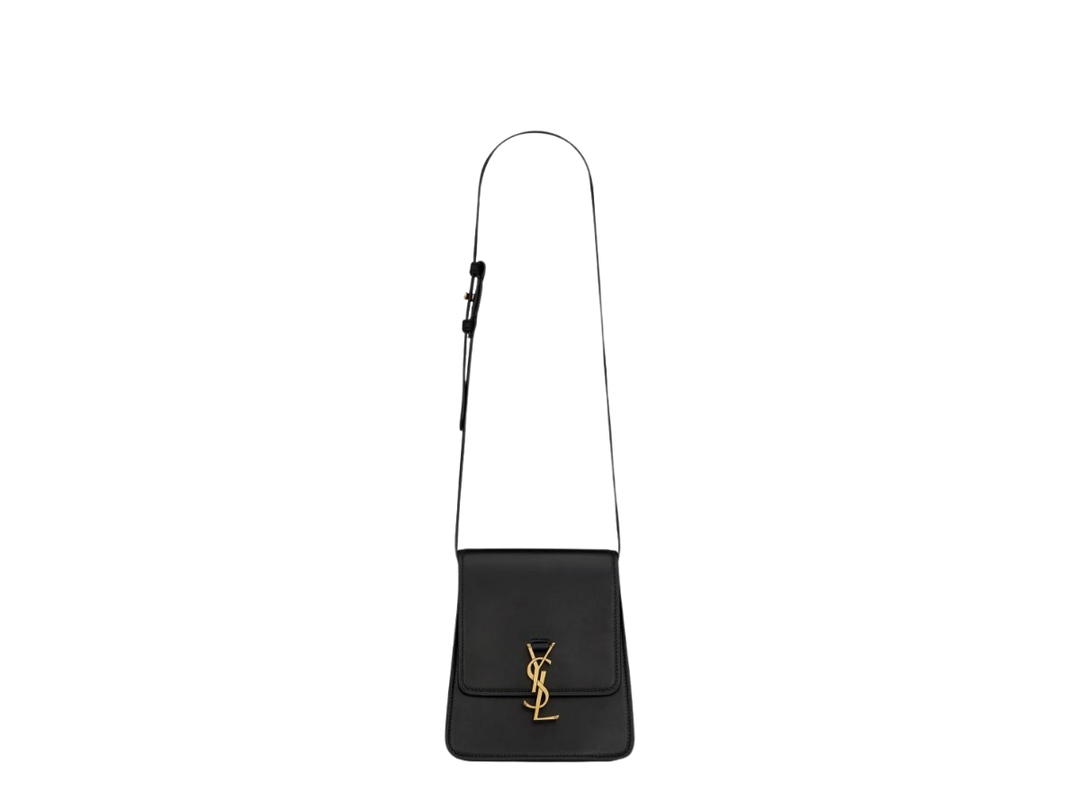 Saint Laurent Saint Laurent Kaia North South Satchel Bag In Vegetable-Tanned Leather With Gold-Toned Metal Hardware Black