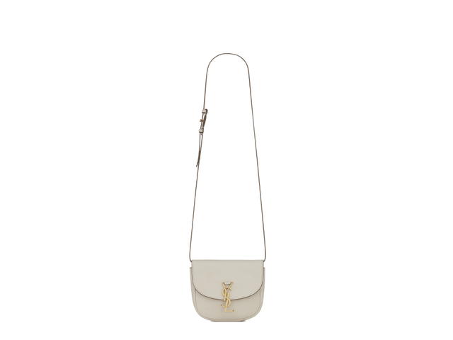 Saint Laurent Saint Laurent Kaia Small Satchel In Smooth Leather With Bronze-Toned Metal Hardware Beige - view 1