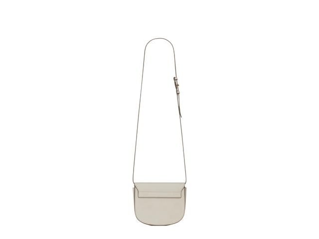 Saint Laurent Saint Laurent Kaia Small Satchel In Smooth Leather With Bronze-Toned Metal Hardware Beige - view 2