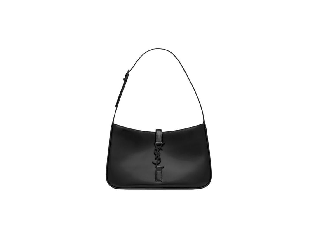 Saint Laurent Saint Laurent Le 5 À 7 In Shiny Leather With Black-Toned Metal Hardware Black