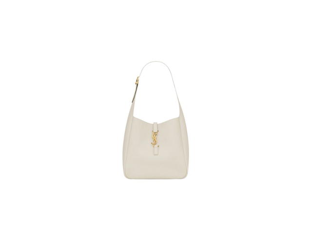 Saint Laurent Saint Laurent Le 5 À 7 Supple Small In Grained Leather With Light Bronze Brass Hardware Blanc Vintage - view 1