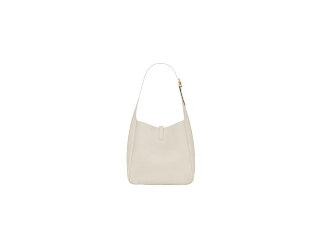 Saint Laurent Saint Laurent Le 5 À 7 Supple Small In Grained Leather With Light Bronze Brass Hardware Blanc Vintage - view 2