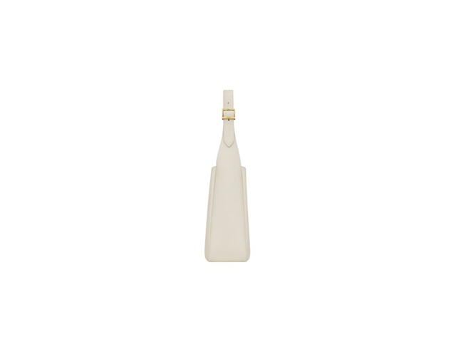 Saint Laurent Saint Laurent Le 5 À 7 Supple Small In Grained Leather With Light Bronze Brass Hardware Blanc Vintage - view 3