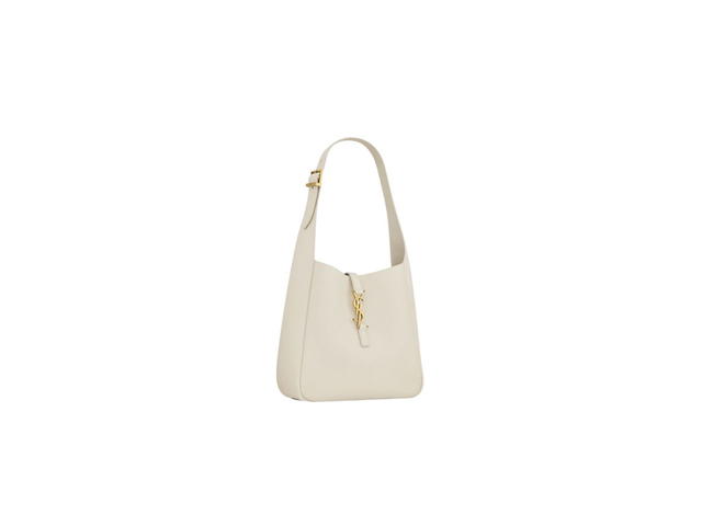 Saint Laurent Saint Laurent Le 5 À 7 Supple Small In Grained Leather With Light Bronze Brass Hardware Blanc Vintage - view 4