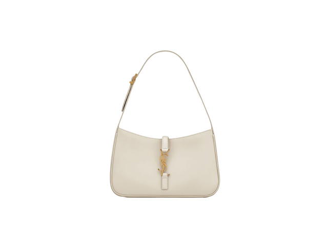 Saint Laurent Saint Laurent Le 5 A 7 In Smooth Leather With Bronze-Toned Metal Hardware Blanc Vintage - view 1