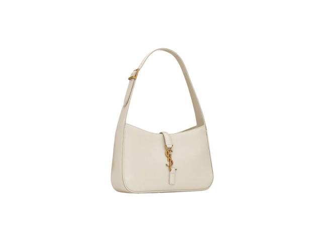 Saint Laurent Saint Laurent Le 5 A 7 In Smooth Leather With Bronze-Toned Metal Hardware Blanc Vintage - view 2