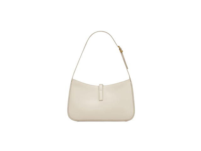 Saint Laurent Saint Laurent Le 5 A 7 In Smooth Leather With Bronze-Toned Metal Hardware Blanc Vintage - view 3