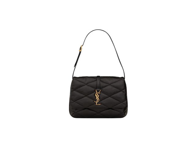 Saint Laurent Saint Laurent Le 57 Hobo Bag In Quilted Lambskin With Bronze-Toned Metal Hardware Black - view 1