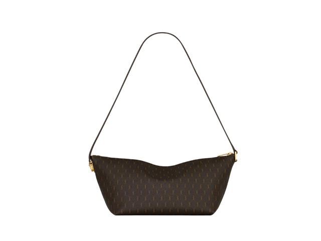 Saint Laurent Saint Laurent Le Monogramme Crossbody Bag In Cassandre Canvas And Smooth Leather With Bronze-Toned Metal Hardware Chestnut - view 2