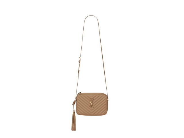 Saint Laurent Saint Laurent Lou Camera Bag In Quilted Leather Taupe Bronze-Toned Metal Hardware - view 3