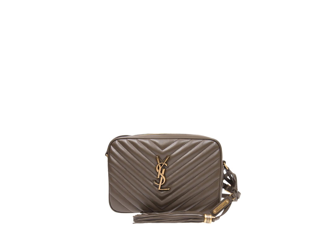 Saint Laurent Saint Laurent Lou Camera Bag In Quilted Leather With Aged Gold Hardware Brown