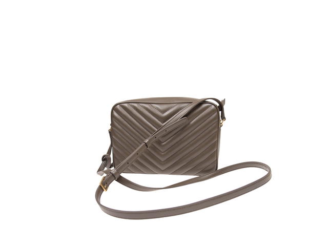 Saint Laurent Saint Laurent Lou Camera Bag In Quilted Leather With Aged Gold Hardware Brown - view 2