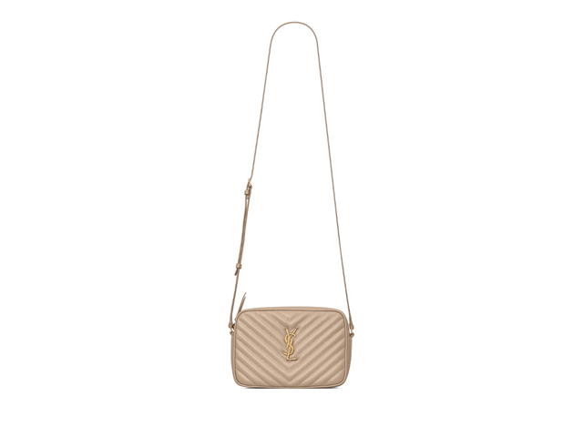 Saint Laurent Saint Laurent Lou Camera Bag In Quilted Leather With Bronze-Toned Metal Hardware Dark Beige - view 1