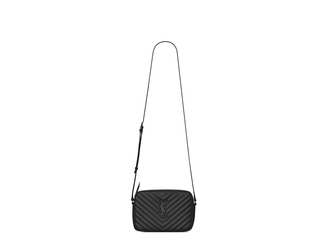Saint Laurent Saint Laurent Lou Camera Bag In Quilted Leather With Matte Black Metal Hardware Black