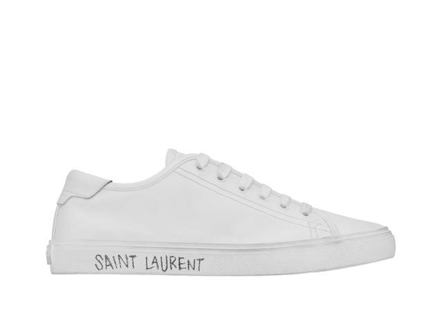 Saint Laurent Saint Laurent Malibu Sneakers In Smooth Leather Optic White - view 1