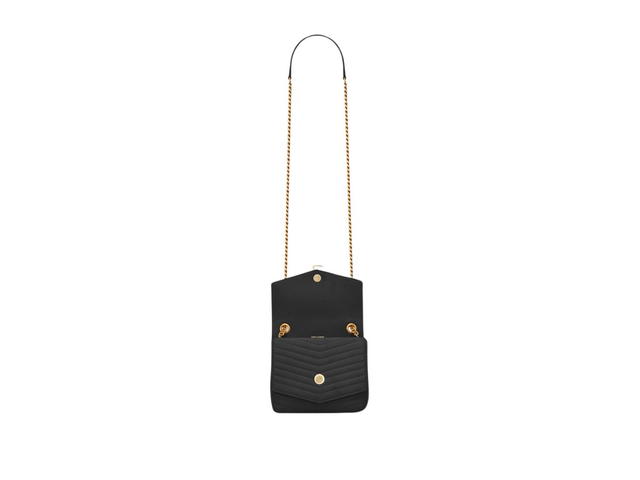 Saint Laurent Saint Laurent Matelassé Sulpice Small In Lambskin With Gold Metal Hardware Black - view 5