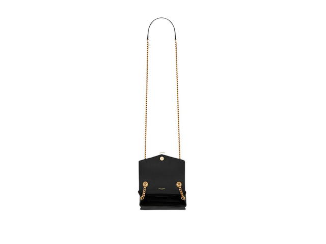 Saint Laurent Saint Laurent Matelassé Sulpice Small In Lambskin With Gold Metal Hardware Black - view 7