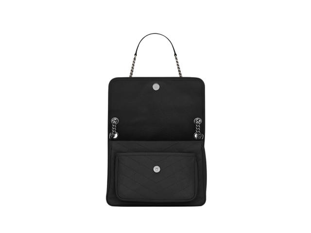 Saint Laurent Saint Laurent Medium Niki In Vintage Leather With Brushed Palladium Hardware Black - view 2