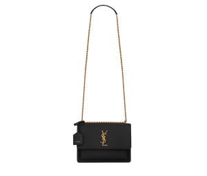 Buy Saint Laurent Medium Sunset In Smooth Leather With Light Bronze Brass Hardware Noir at Sasom – Authentic and Ready to Ship