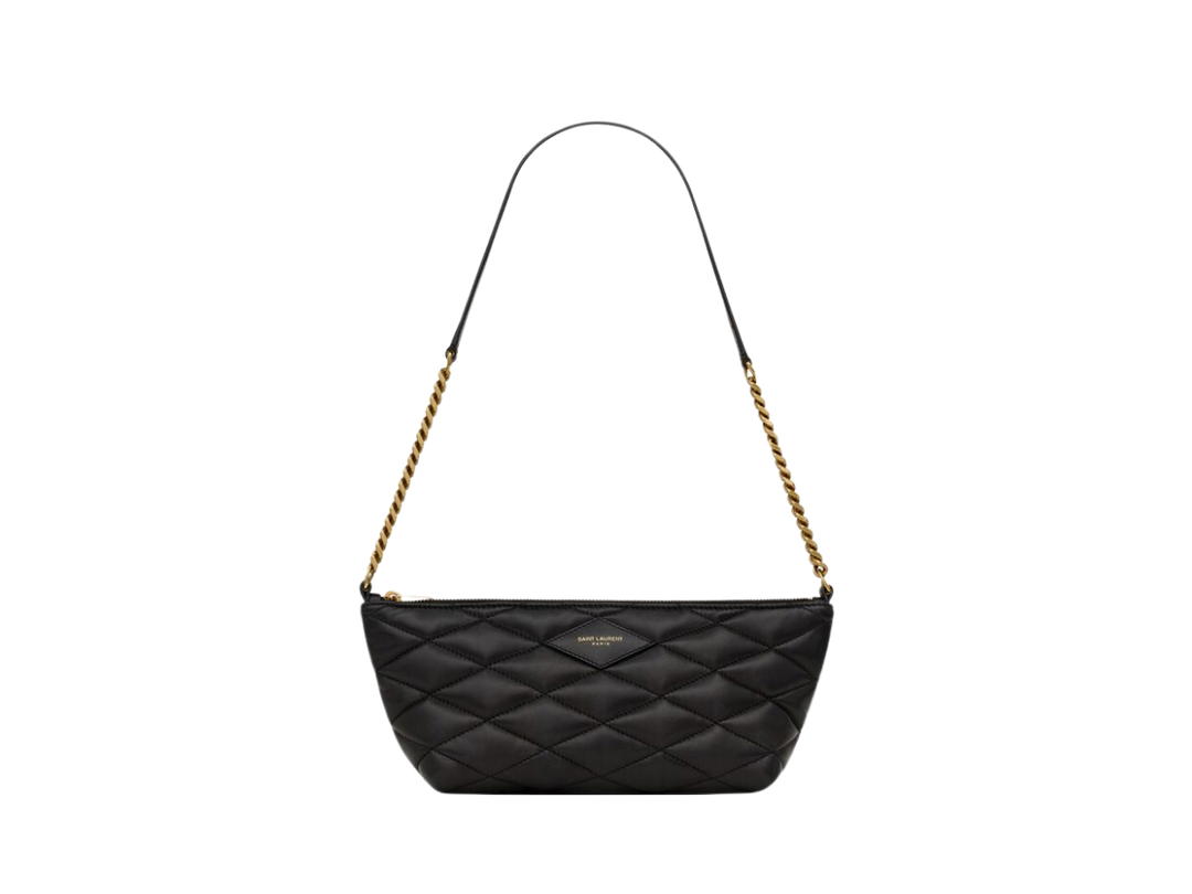 Saint Laurent Saint Laurent Mini Bag In Quilted Lambskin With Bronze-Toned Hardware Black