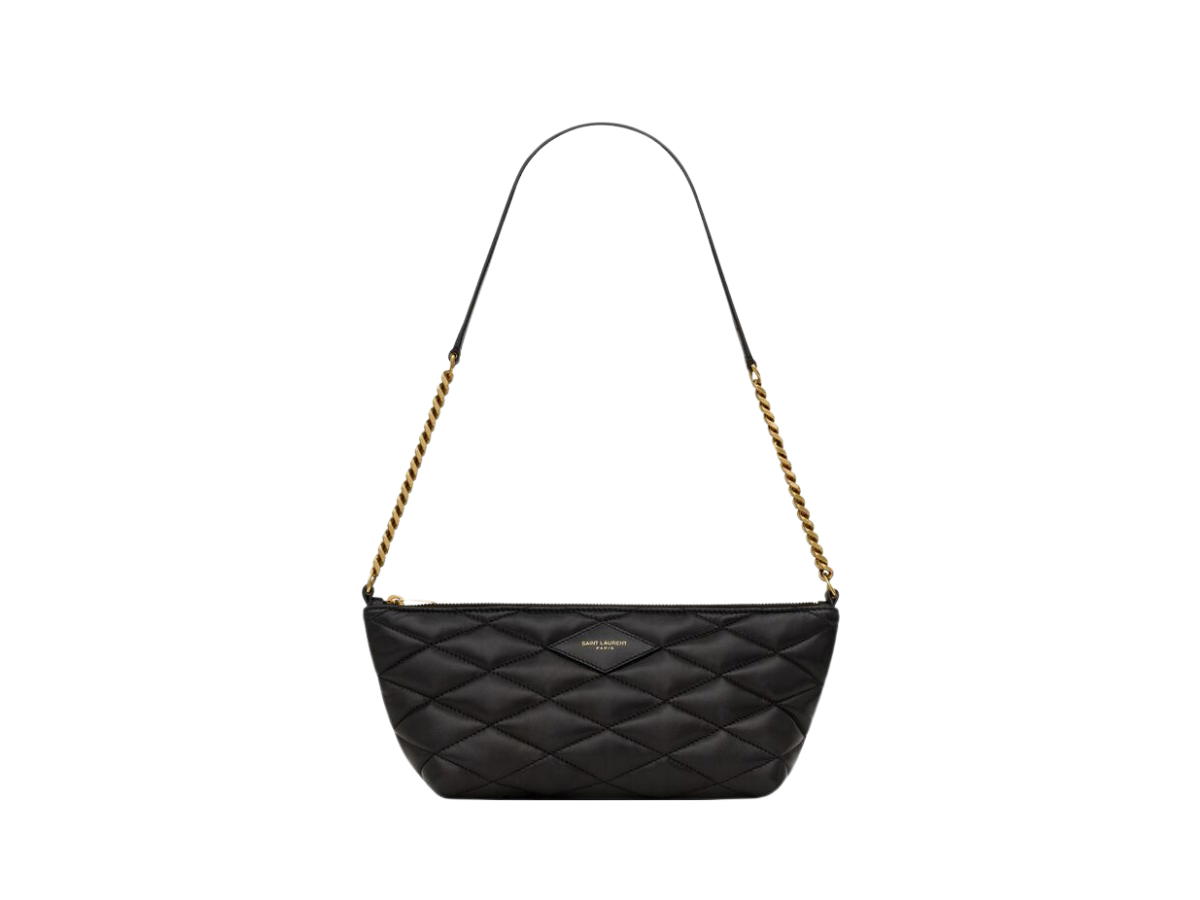 Saint Laurent Saint Laurent Mini Bag In Quilted Lambskin With Bronze-Toned Hardware Black