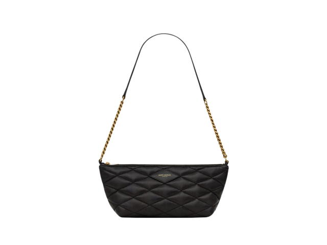 Saint Laurent Saint Laurent Mini Bag In Quilted Lambskin With Bronze-Toned Hardware Black - view 1