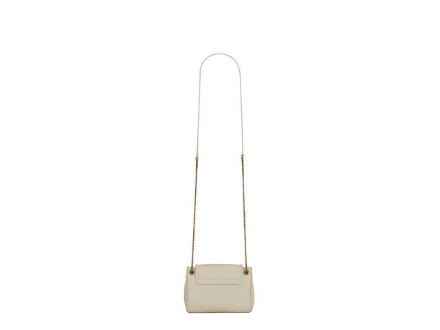Saint Laurent Saint Laurent Mini Nolita In Lambskin With Bronze-Toned Metal Hardware Blanc Vintage - view 2