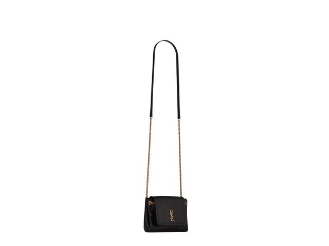 Saint Laurent Saint Laurent Mini Nolita In Lambskin With Bronze-Toned Metal Hardware Black - view 4