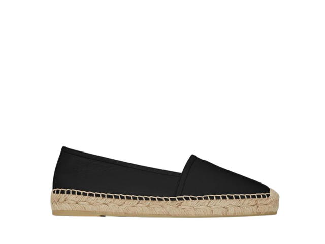 Saint Laurent Saint Laurent Monogram Espadrilles In Lambskin Black (W) - view 1