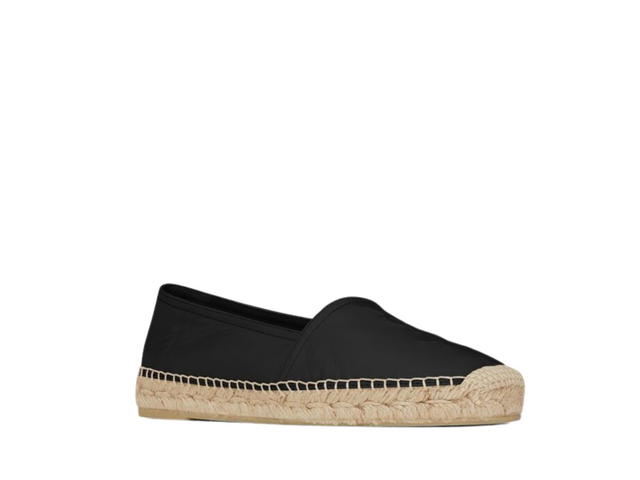 Saint Laurent Saint Laurent Monogram Espadrilles In Lambskin Black (W) - view 2