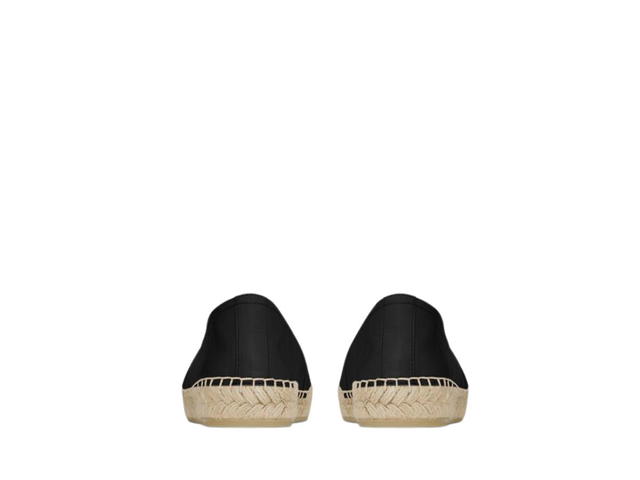 Saint Laurent Saint Laurent Monogram Espadrilles In Lambskin Black (W) - view 3