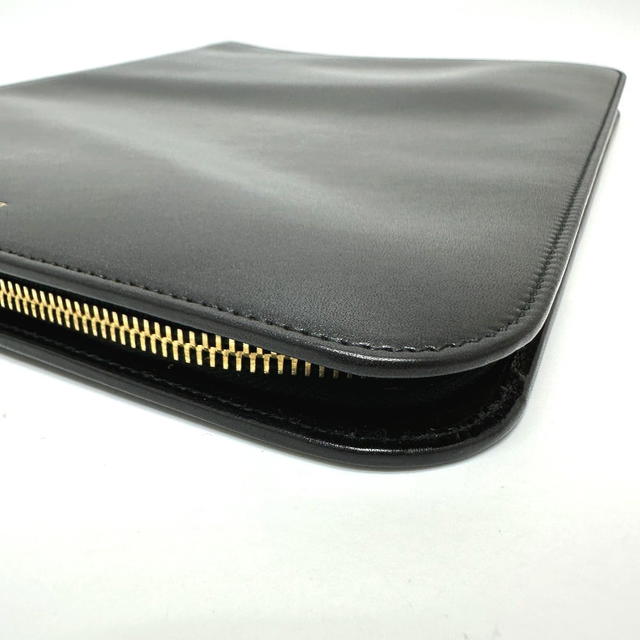 Saint Laurent SAINT LAURENT PARIS 326604 logo iPad case Leather Black - view 4
