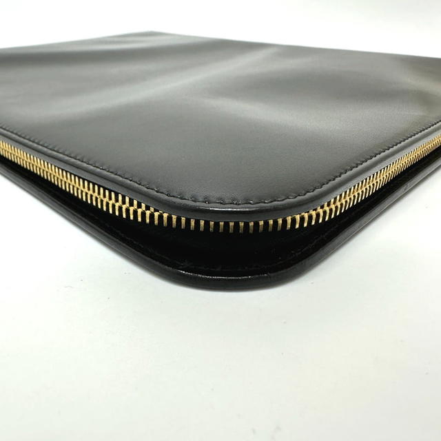 Saint Laurent SAINT LAURENT PARIS 326604 logo iPad case Leather Black - view 5