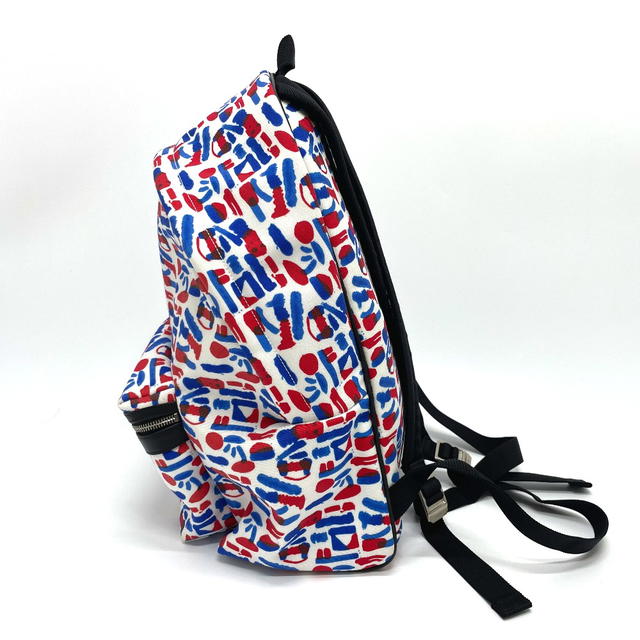 Saint Laurent SAINT LAURENT PARIS 326865 Multi total pattern Backpack-Bag White / Red / Blue - view 3