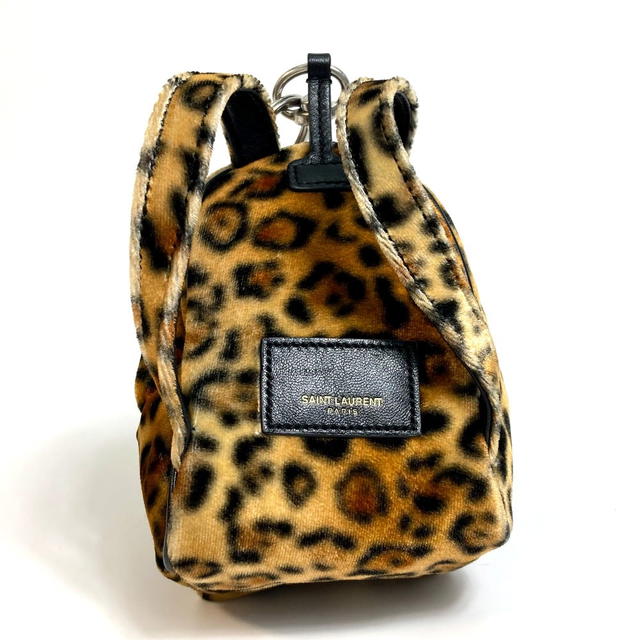 Saint Laurent SAINT LAURENT PARIS 441911 Leopard Mini Backpack Key Holder Bag Charm - view 2