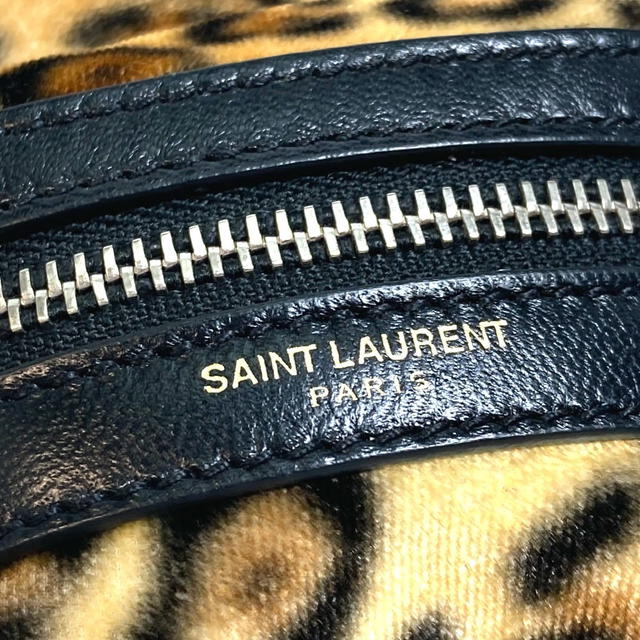 Saint Laurent SAINT LAURENT PARIS 441911 Leopard Mini Backpack Key Holder Bag Charm - view 3