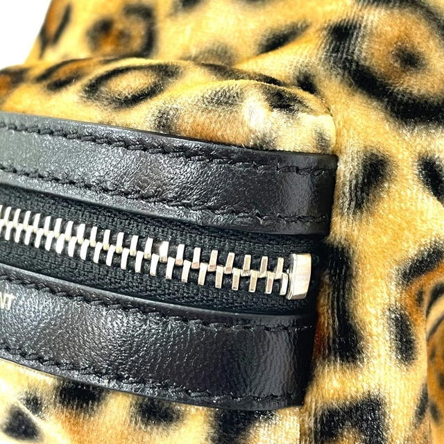 Saint Laurent SAINT LAURENT PARIS 441911 Leopard Mini Backpack Key Holder Bag Charm - view 5