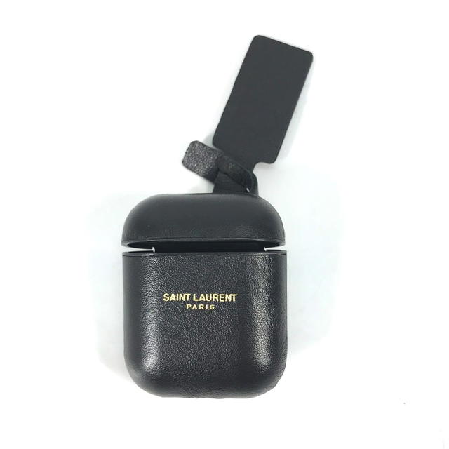 Saint Laurent SAINT LAURENT PARIS 635662 logo airpods case key holder Earphone case Black - view 2