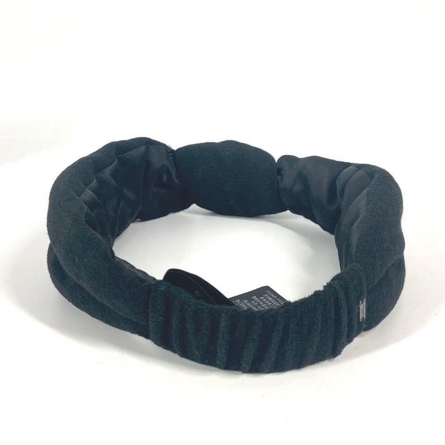 Saint Laurent SAINT LAURENT PARIS 682968 headband hair accessories pile hair band cotton Black - view 3