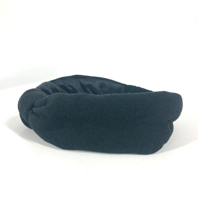 Saint Laurent SAINT LAURENT PARIS 682968 headband hair accessories pile hair band cotton Black - view 5