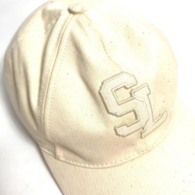 Saint Laurent SAINT LAURENT PARIS 690975 logo hat cap baseball cap cotton Beige - view 3