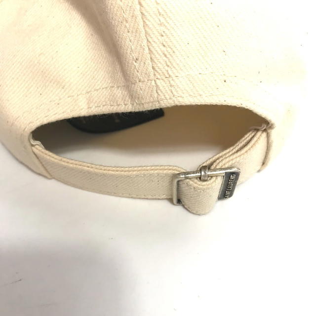 Saint Laurent SAINT LAURENT PARIS 690975 logo hat cap baseball cap cotton Beige - view 5