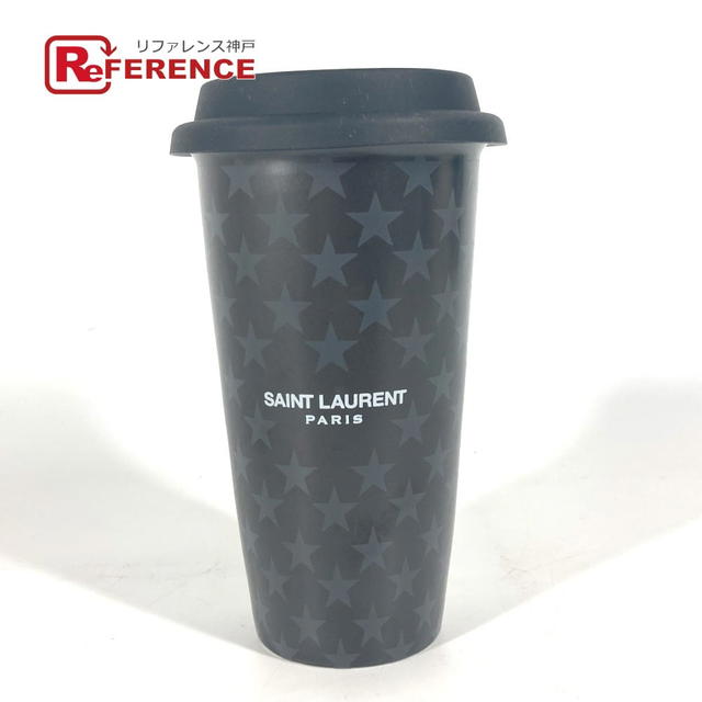 Saint Laurent SAINT LAURENT PARIS 692534 Logo Star water bottle tumbler Black/gray Unused - view 1