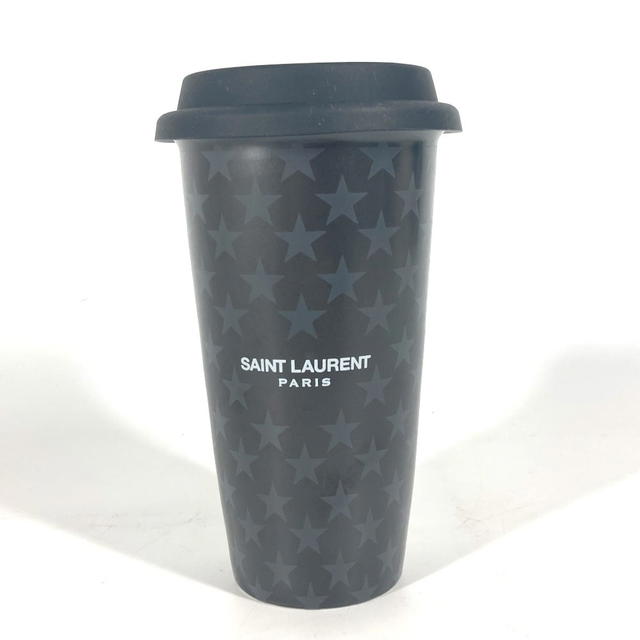 Saint Laurent SAINT LAURENT PARIS 692534 Logo Star water bottle tumbler Black/gray Unused - view 2
