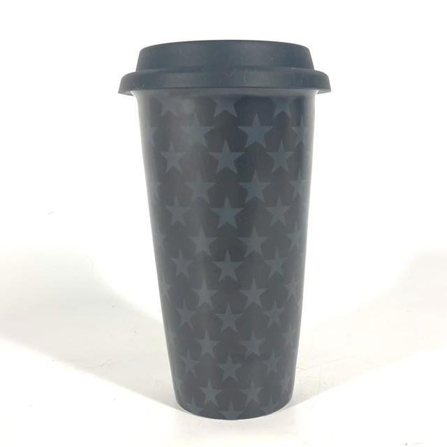 Saint Laurent SAINT LAURENT PARIS 692534 Logo Star water bottle tumbler Black/gray Unused - view 3
