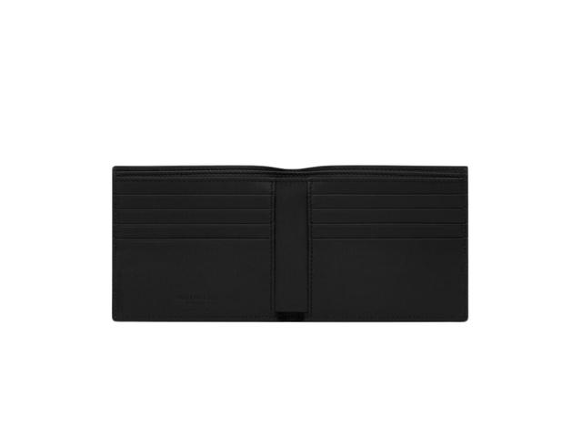 Saint Laurent Saint Laurent Paris East/West Wallet In Eel Skin With Silver-Toned Metal Hardware Metal Silver - view 2