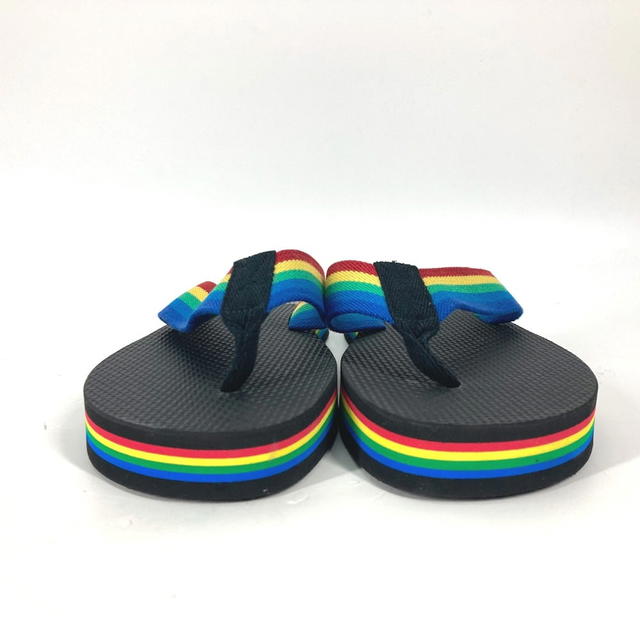 Saint Laurent SAINT LAURENT PARIS Rainbow Flip Flops Shoes Sandals Black/Multicolore Unused - view 4
